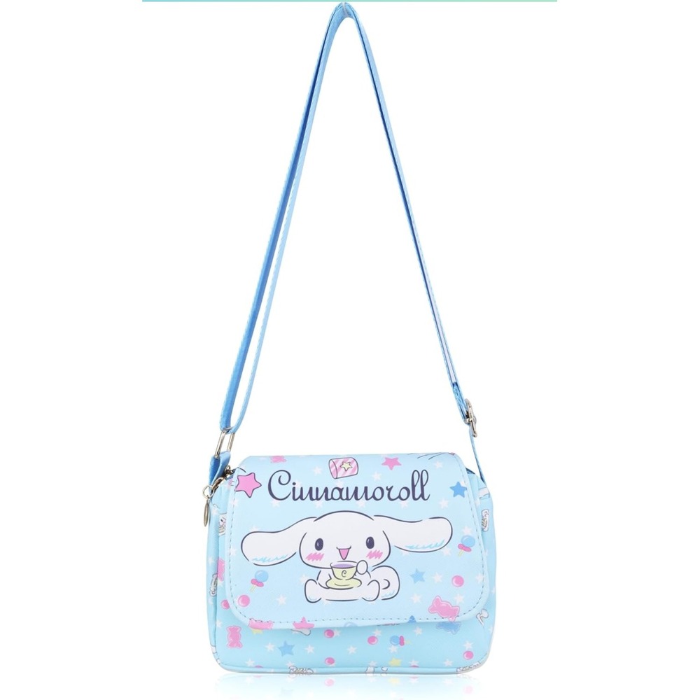 Cinnamoroll Mini Crossbody Bag 7" Blue Kawaii Purse Shoulder Bag Cute